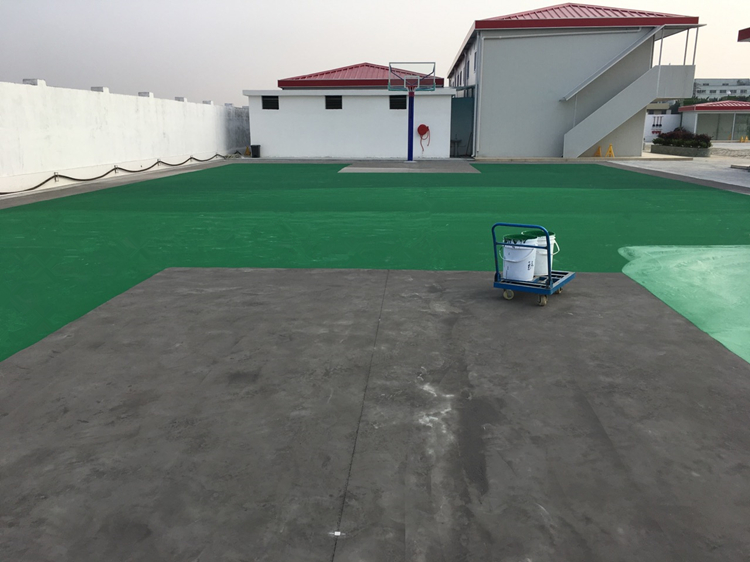 普陀球场翻新改造施工